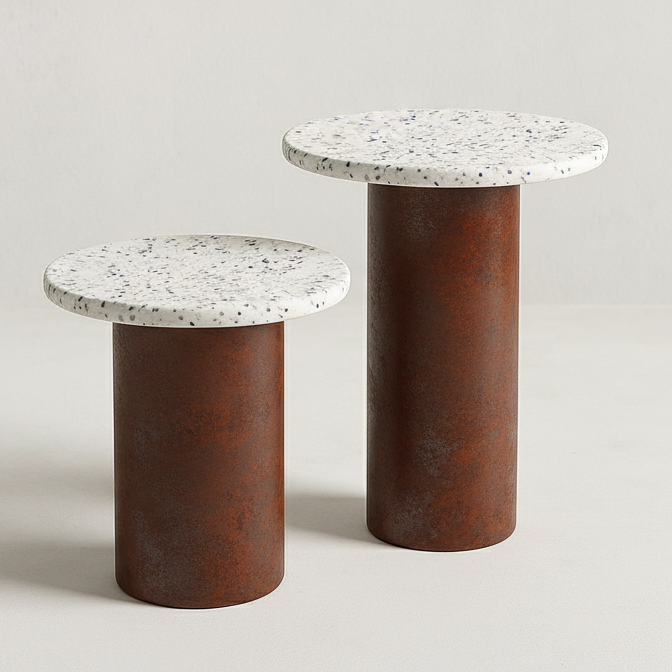 Mesas auxiliar Pebble - Metal