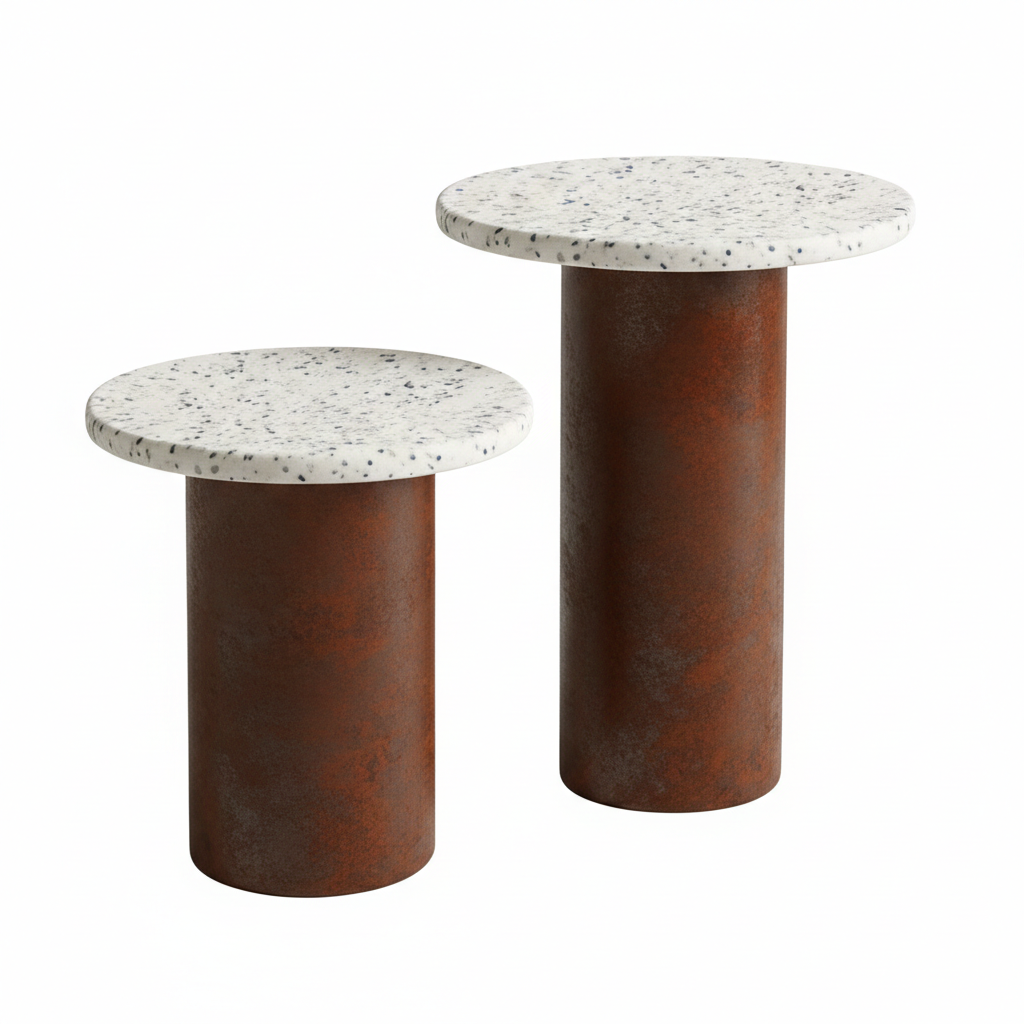 Mesas auxiliar Pebble - Metal