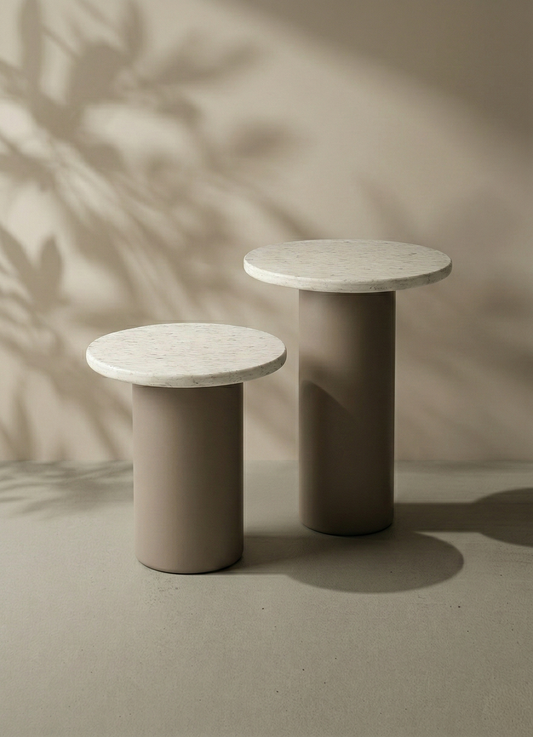 Mesas auxiliar Pebble - Metal